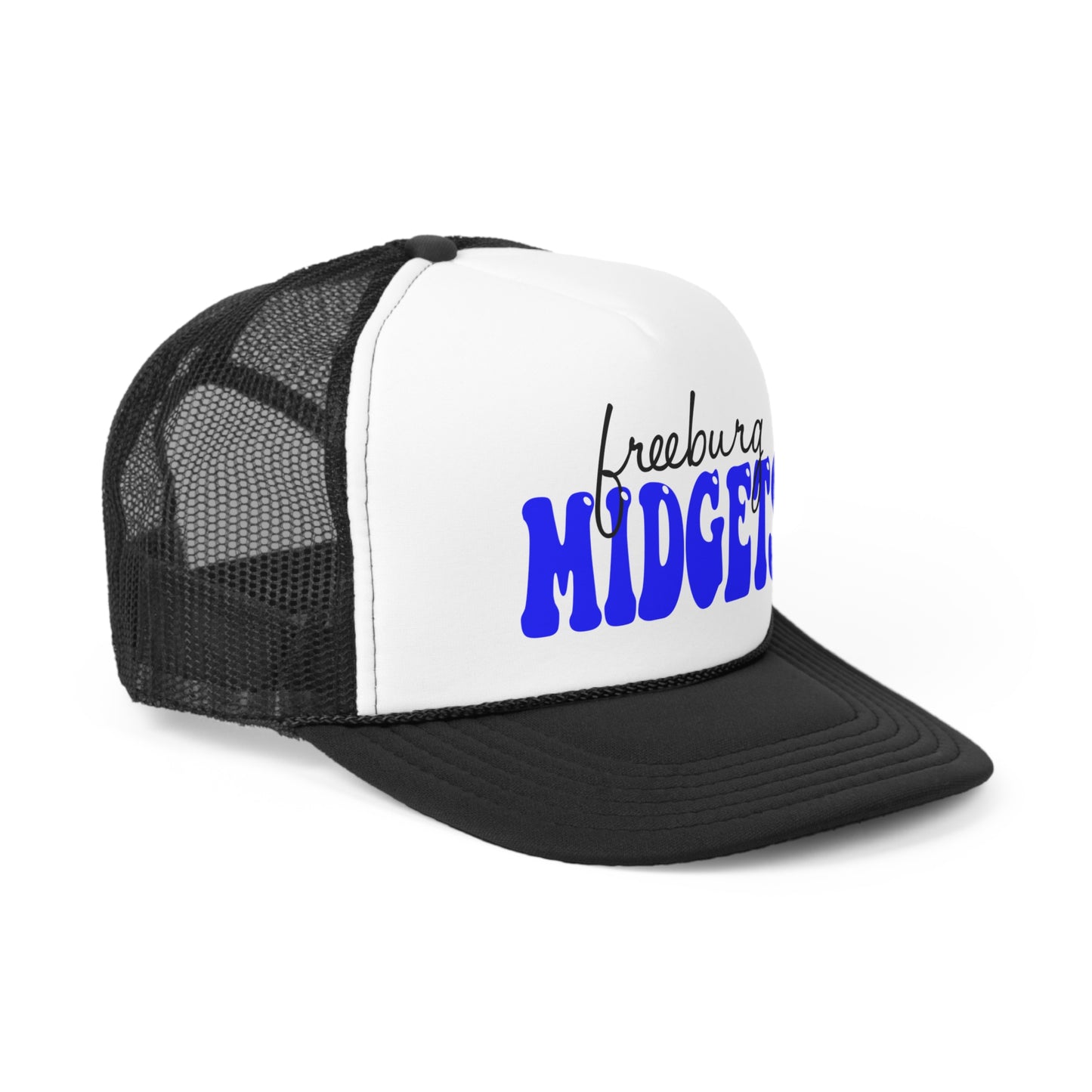 Freeburg Midgets Cursive Bubble Trucker Caps