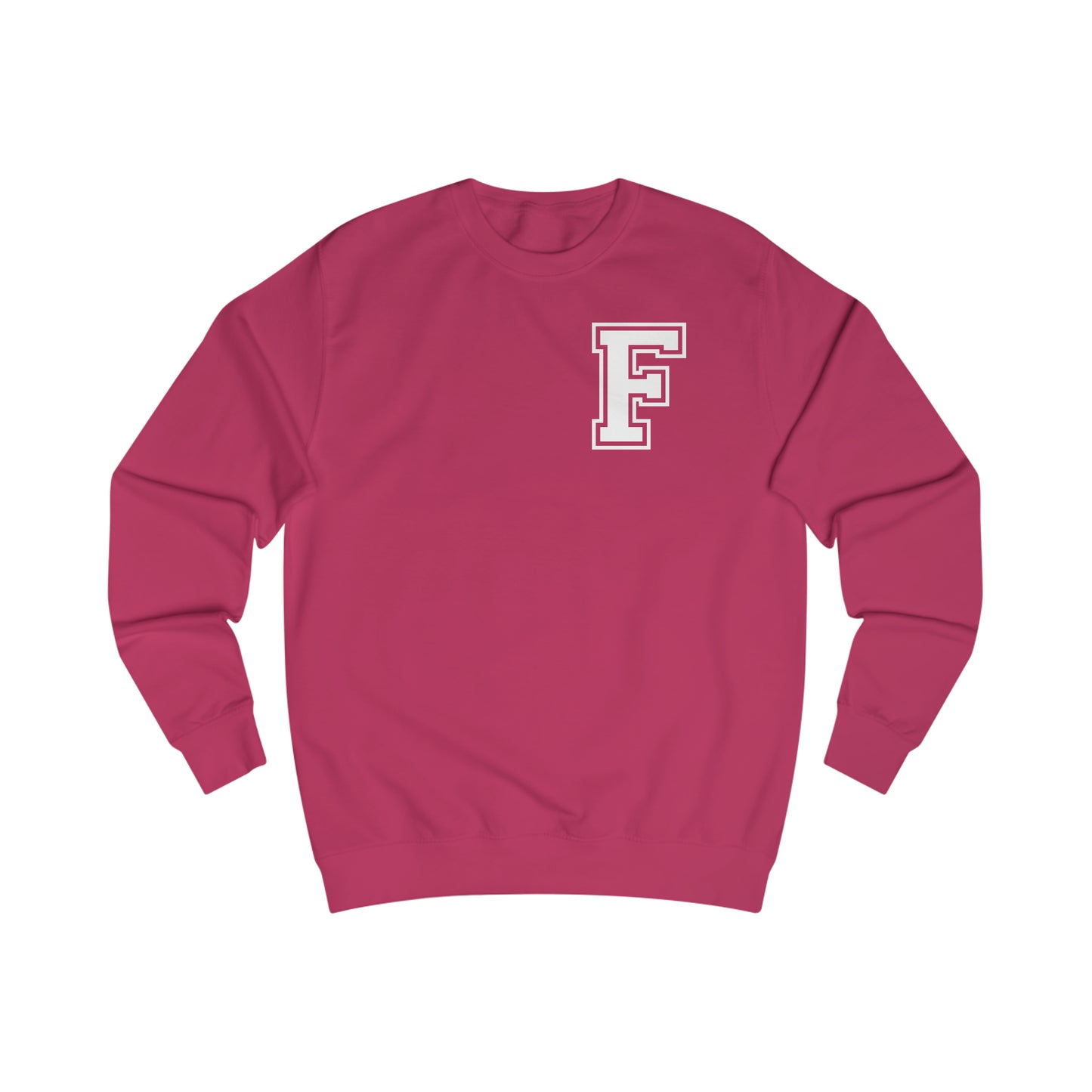 Front and Back Design - Varsity F Vertical Freeburg Midgets Logo Unisex Heavy Blend™ Crewneck Sweatshirt