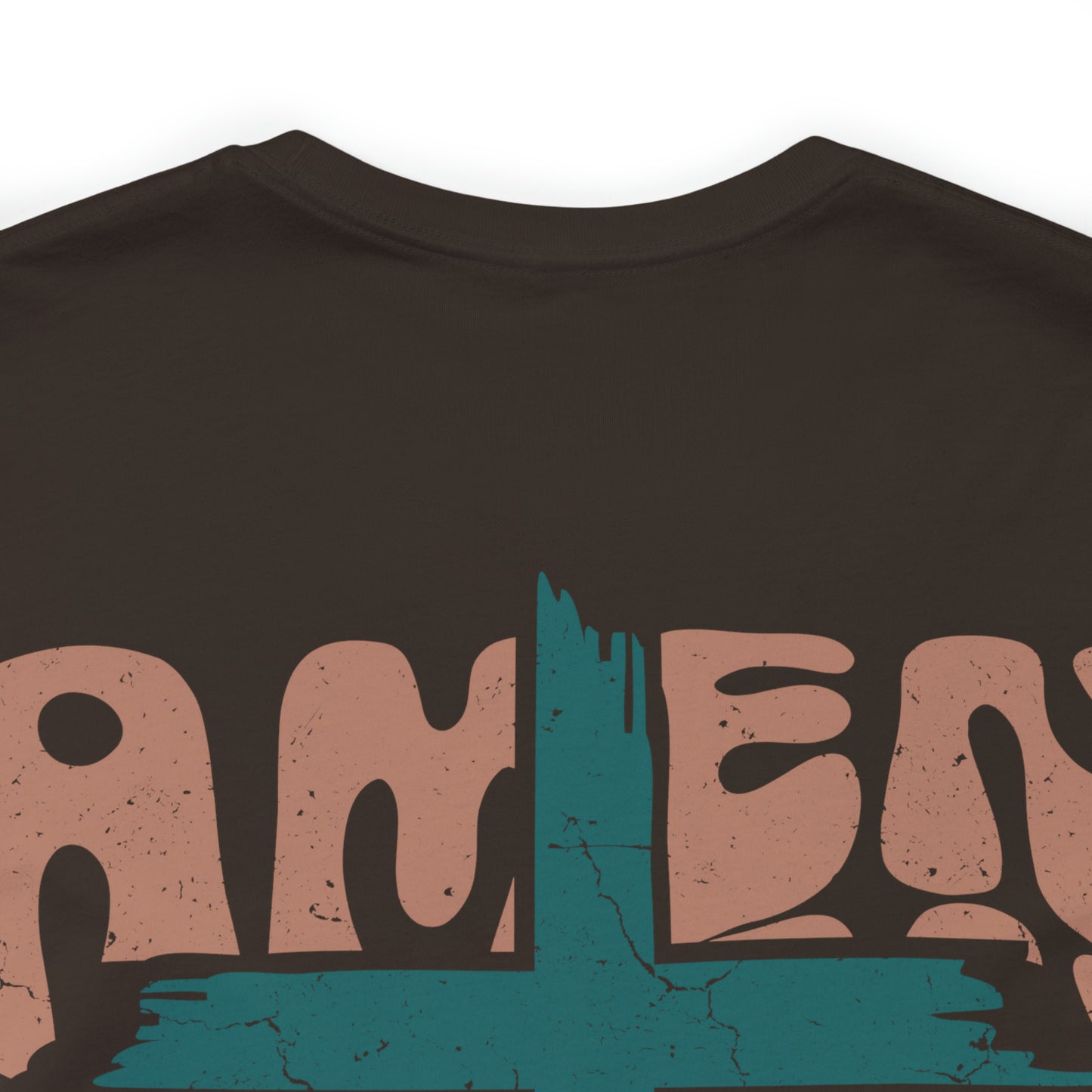 Amen Amen Amen with Cross Front and Back Design T-Shirt