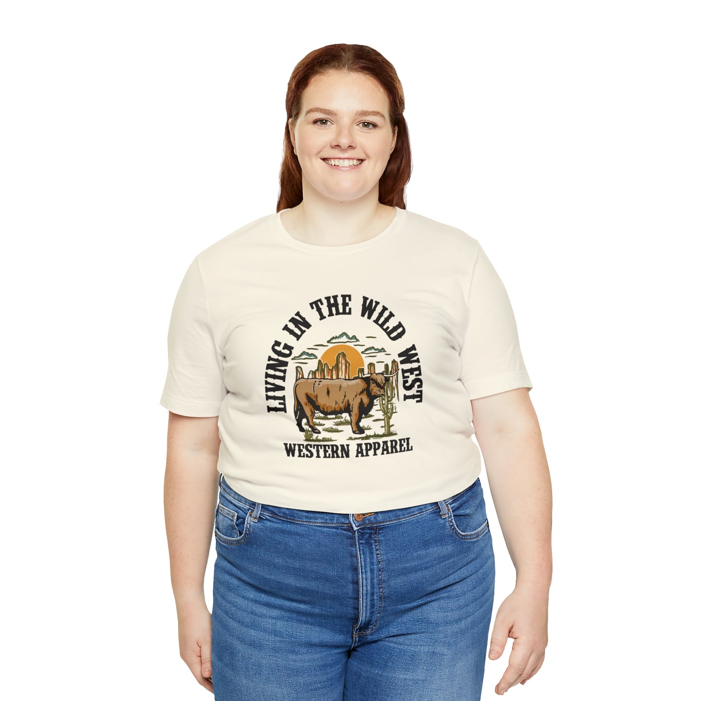 "Living in in the Wildwest" Unisex Jersey Short Sleeve Tee