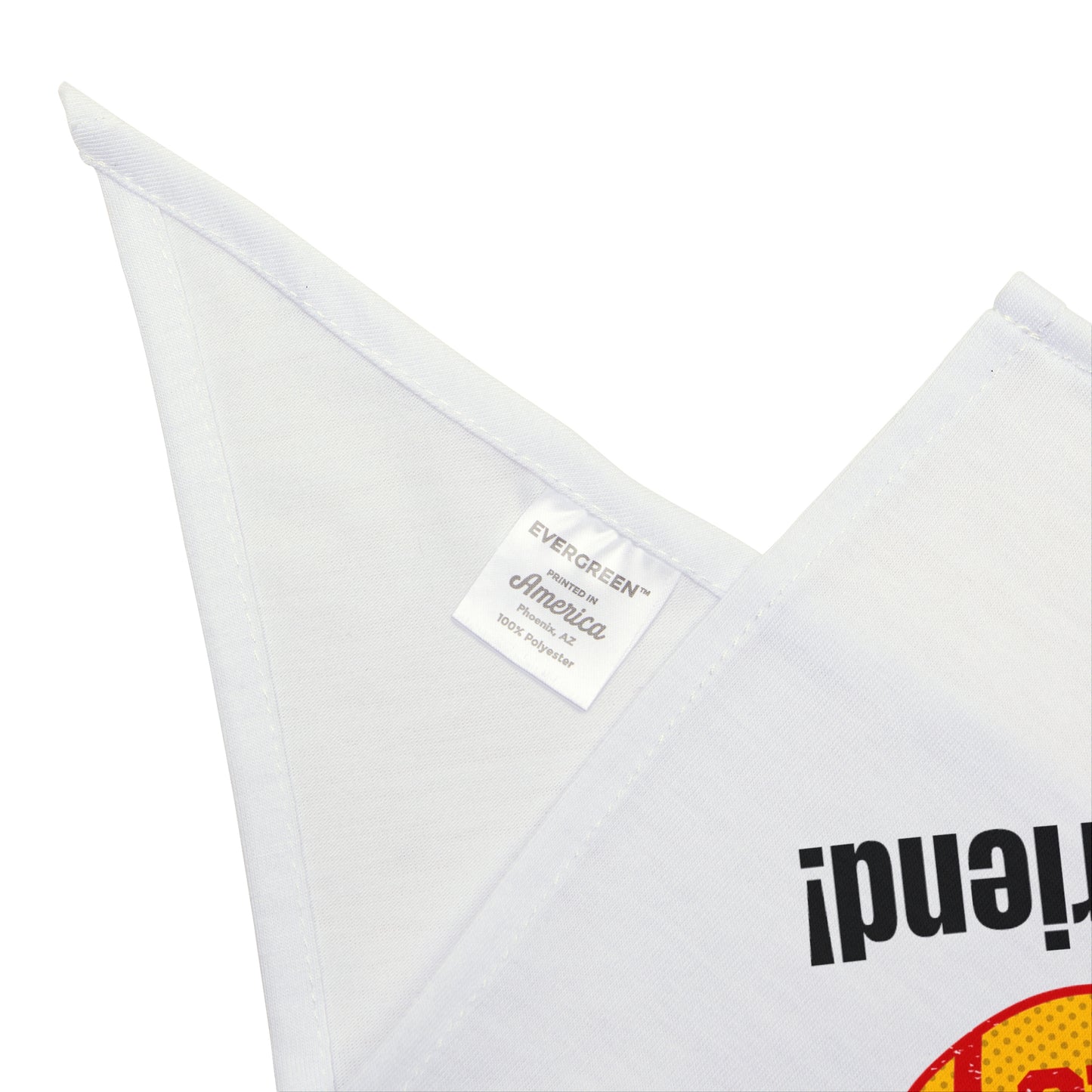 Go Taylor's Boyfriend Regular Tie Pet Bandana - White