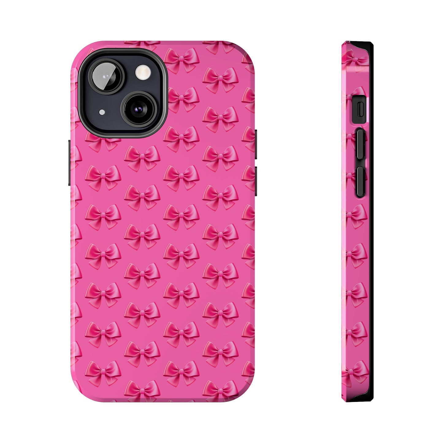 Barbie Pink Bows Themed Tough Phone Cases