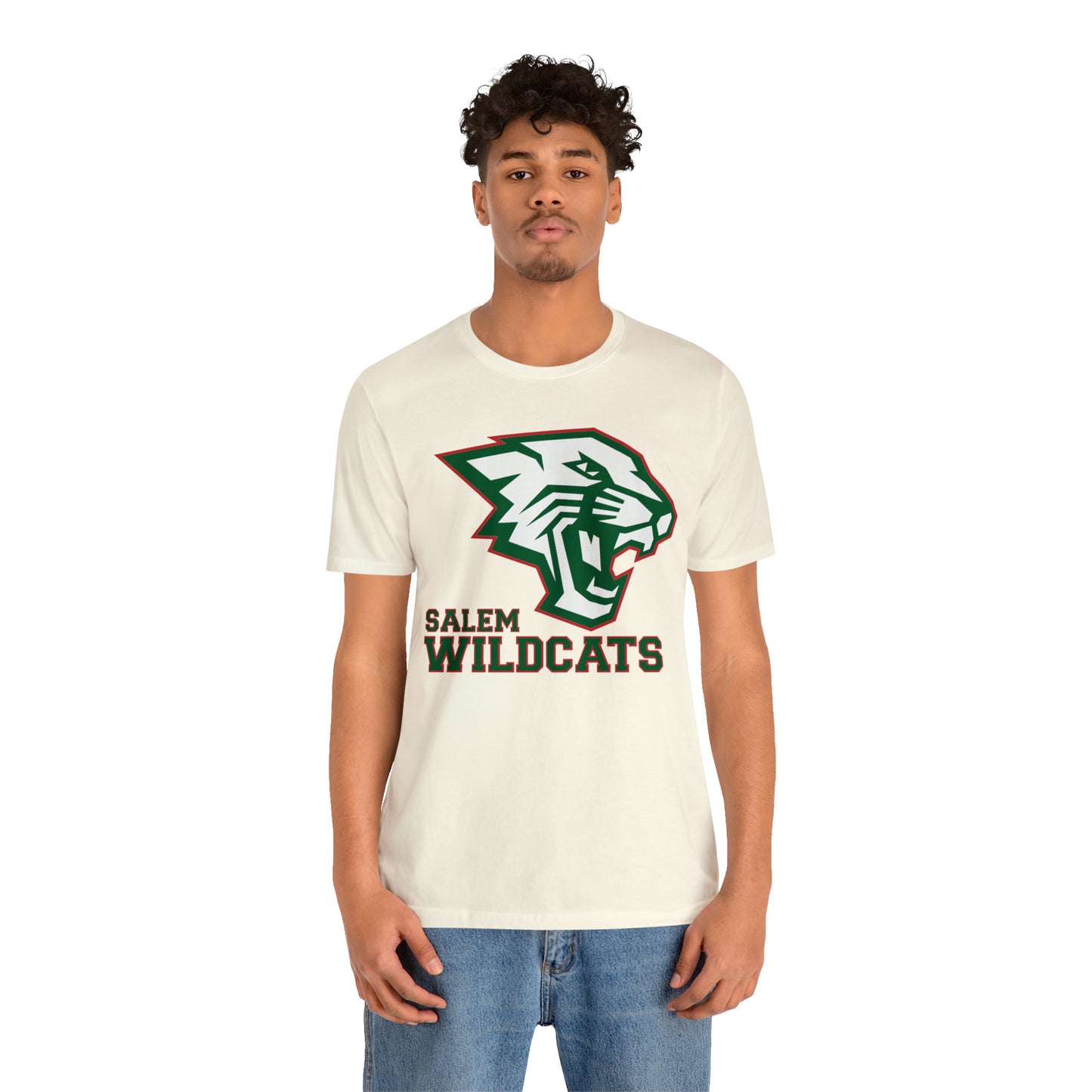 Salem Wildcats Jersey Short Sleeve Tee - Green Print