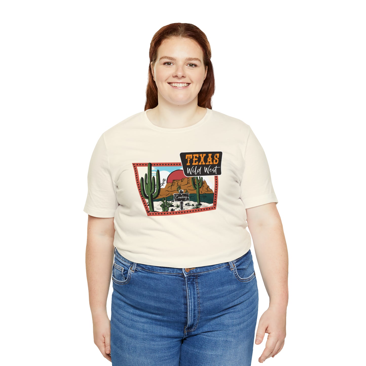 Texas Wild West Unisex Jersey Short Sleeve Tees