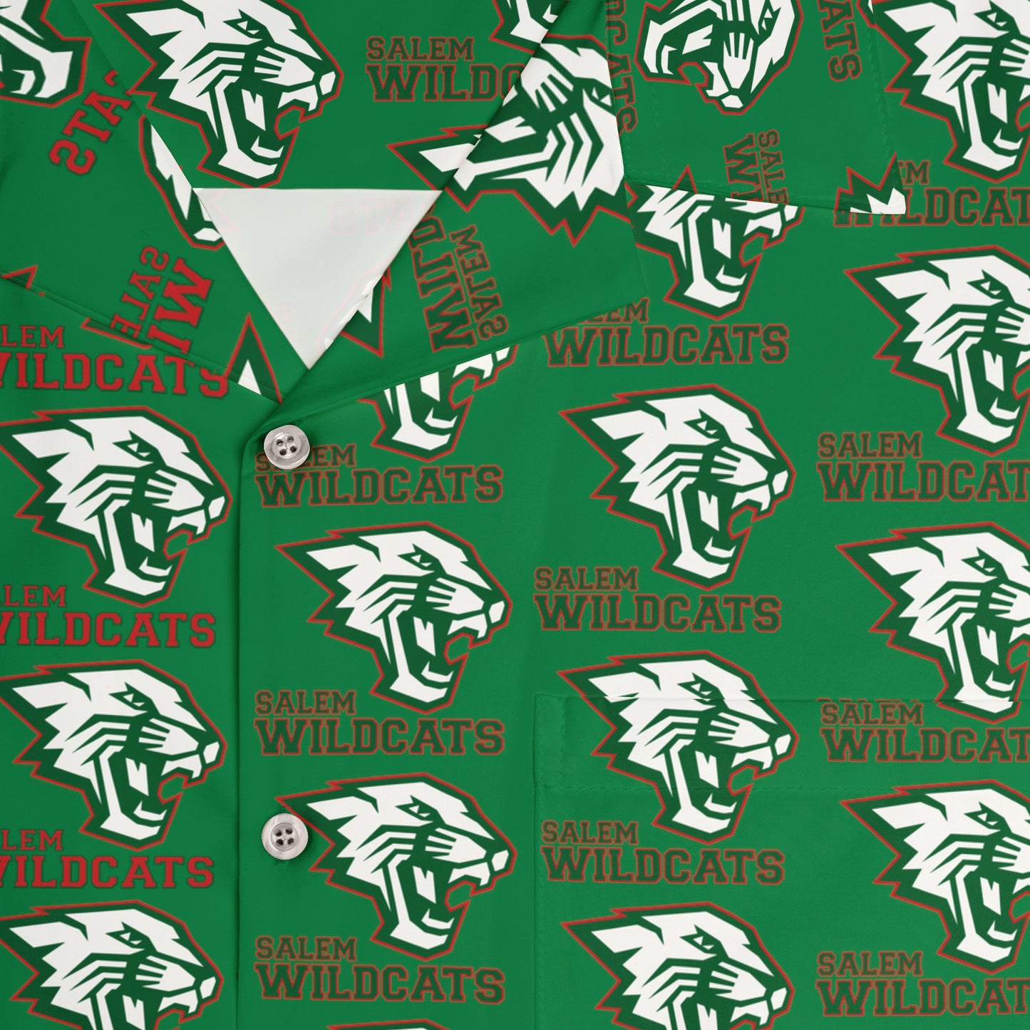 Salem Wildcats Hawaiian Shirt - Green