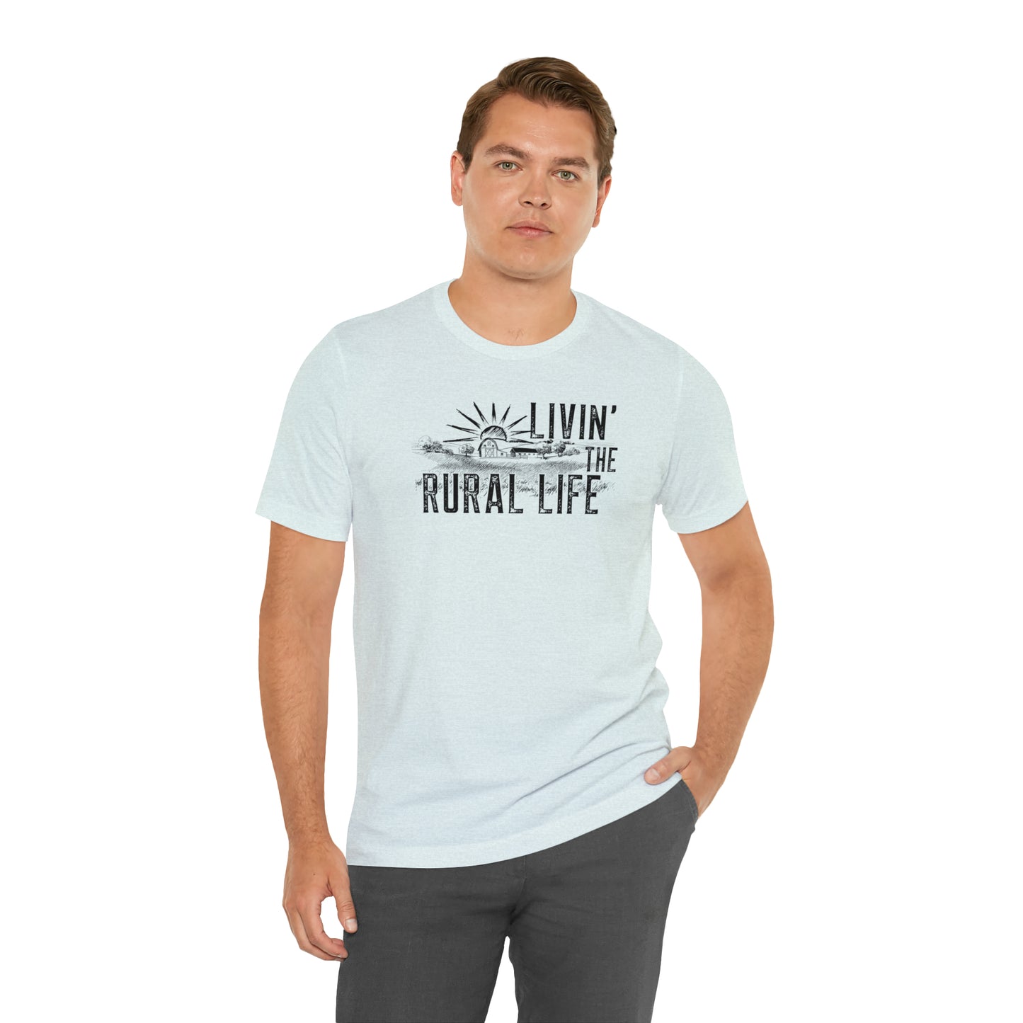 "Livin' the Rural Life" Unisex Jersey Short Sleeve Tee