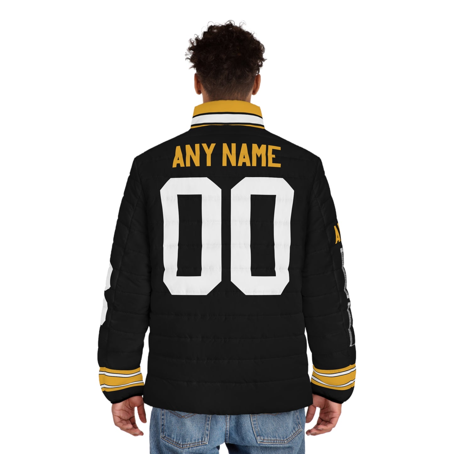 Pittsburgh Any Name & Number Game Day Men's Puffer Coat/ Jacket