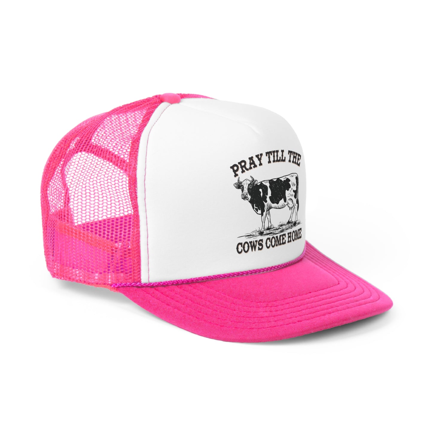 Pray Til the Cows Come Home Tall Trucker Caps