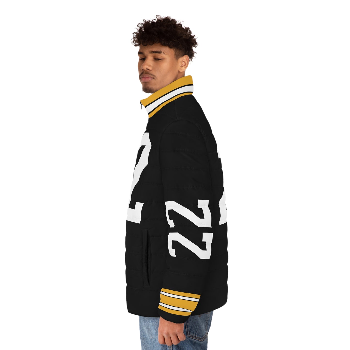 Custom Clark 22 Pittsburgh Any Name & Number Game Day Men's Puffer Coat/ Jacket