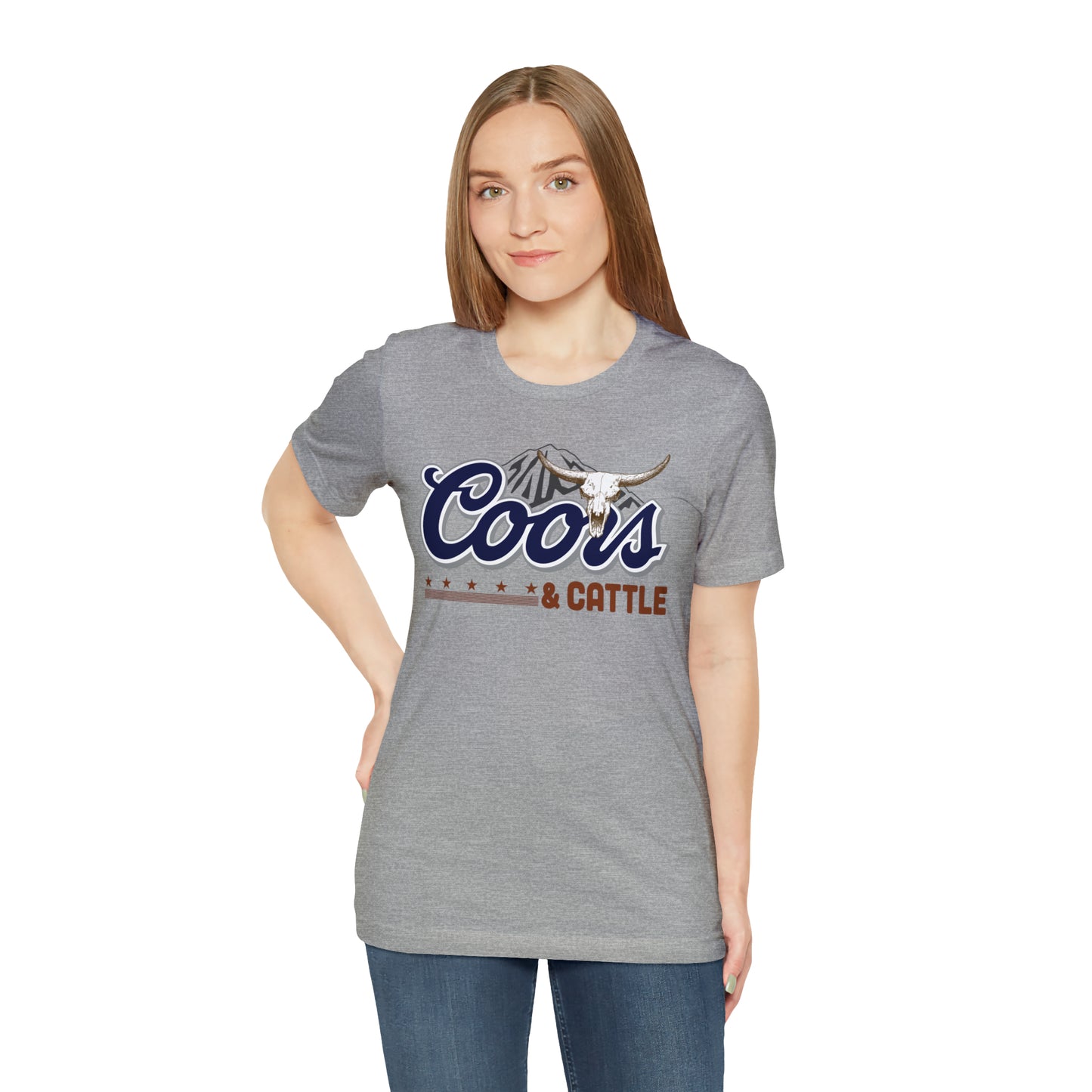 Beer and Cattle Unisex Jersey Short Sleeve Tee