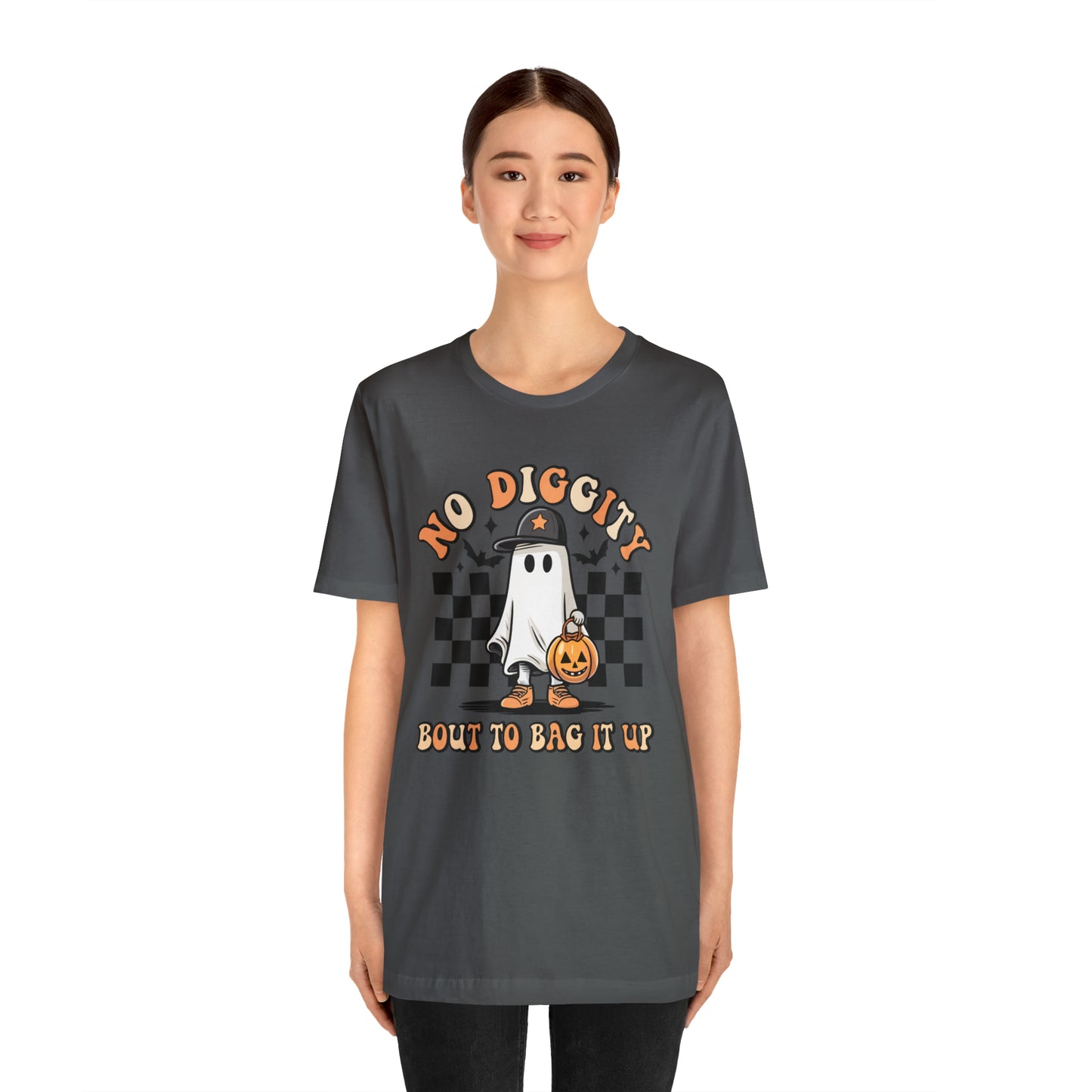 Halloween No Diggity Bout to Bag it Up T-Shirt