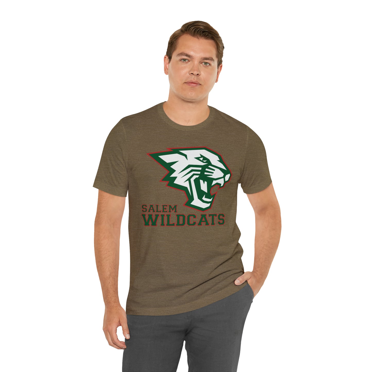 Salem Wildcats Jersey Short Sleeve Tee - Green Print