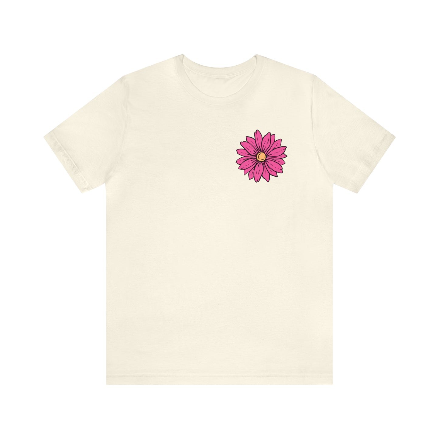 TWO SIDED Positive Energy T-Shirt (Flower on Front - Positive Energy on Back) Christian T-Shirt