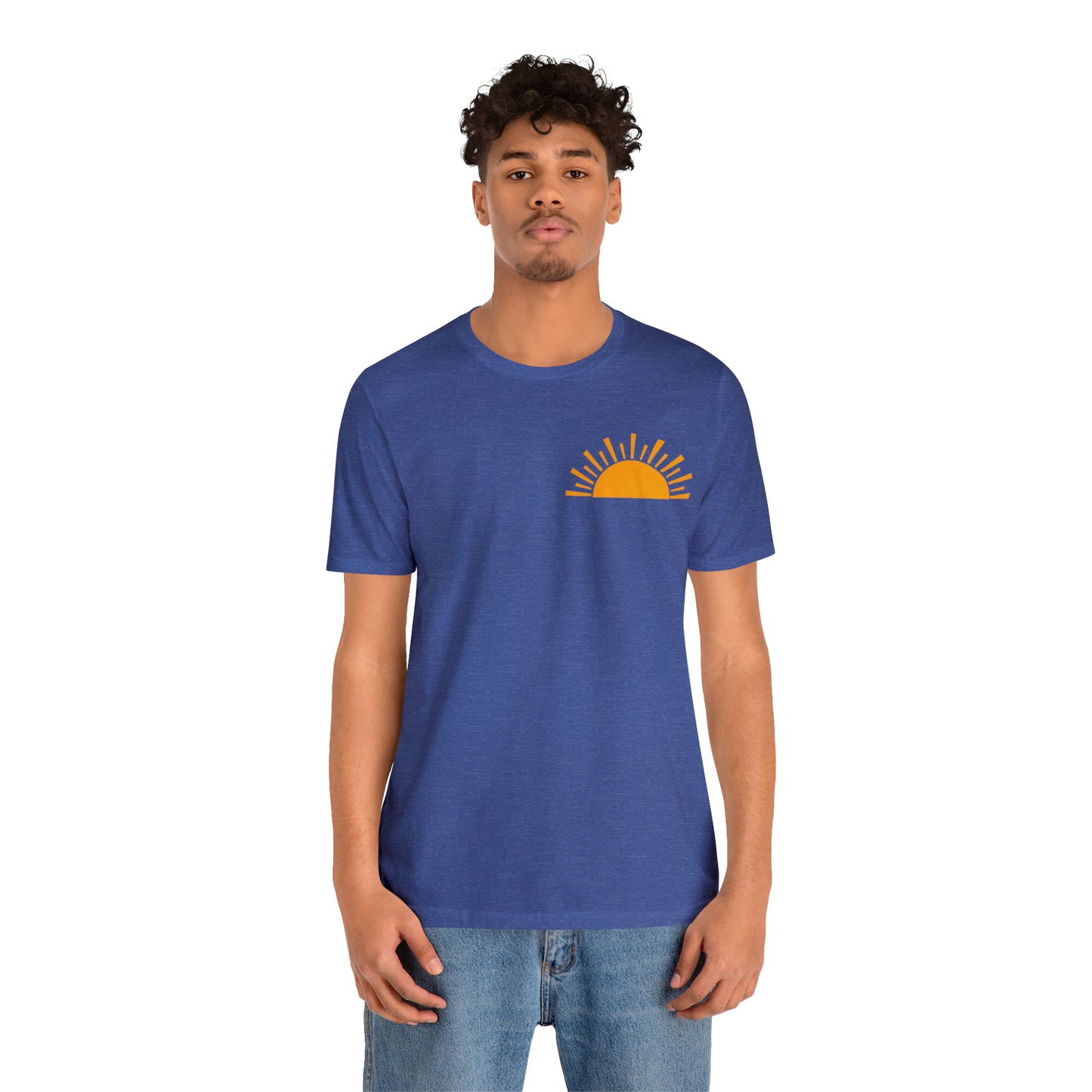 "Sunshine on My Mind"  (Front and Back Design)  Unisex Jersey Short Sleeve Tee