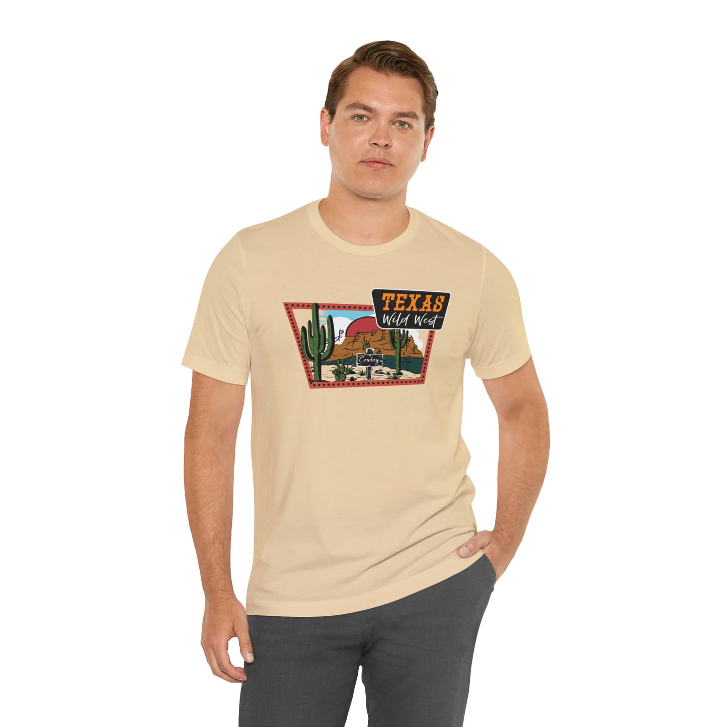 Texas Wild West Unisex Jersey Short Sleeve Tees