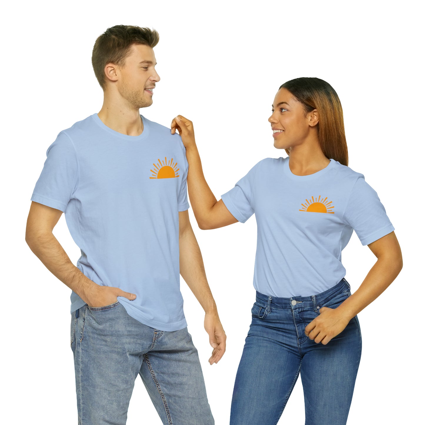 "Sunshine on My Mind"  (Front and Back Design)  Unisex Jersey Short Sleeve Tee