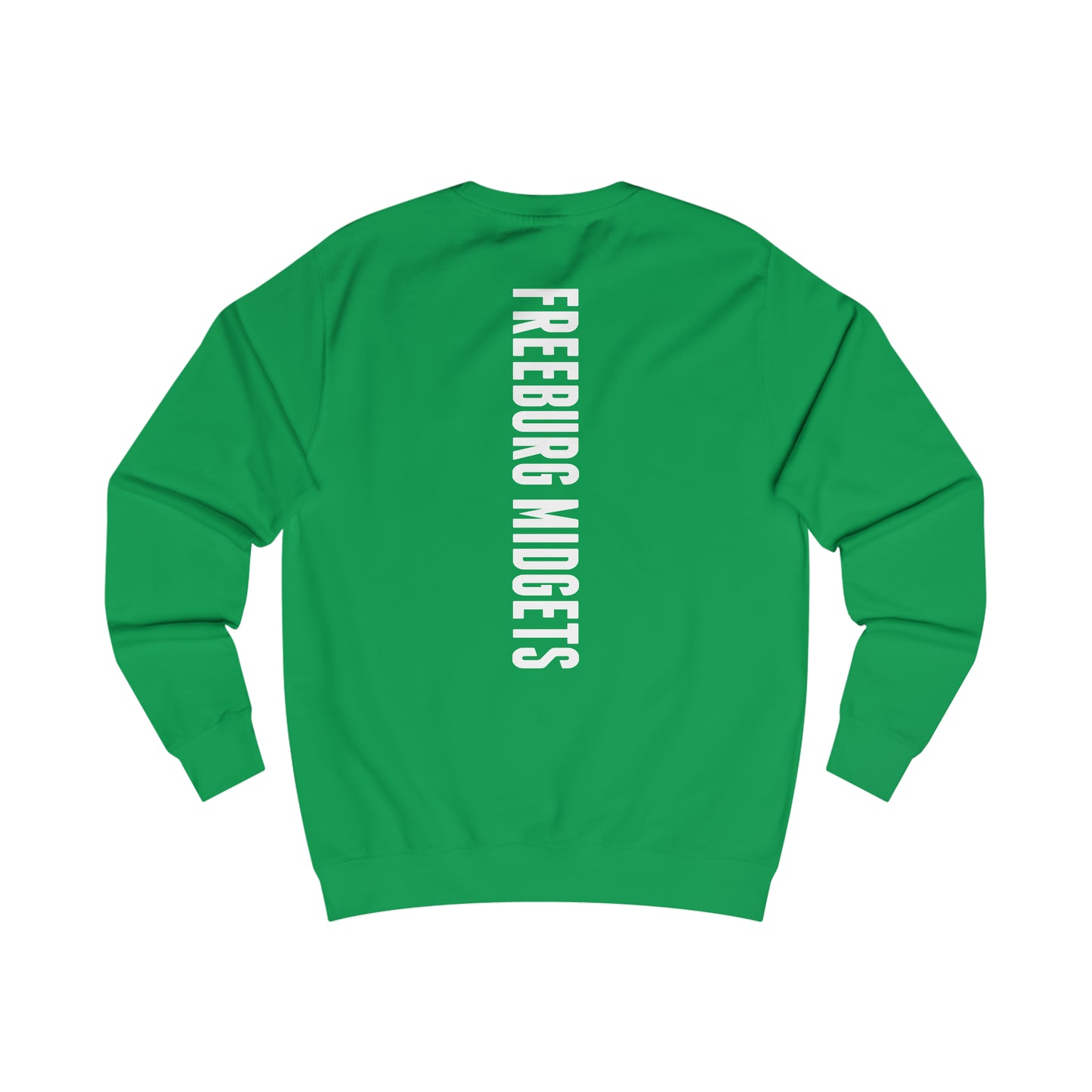 Front and Back Design - Varsity F Vertical Freeburg Midgets Logo Unisex Heavy Blend™ Crewneck Sweatshirt