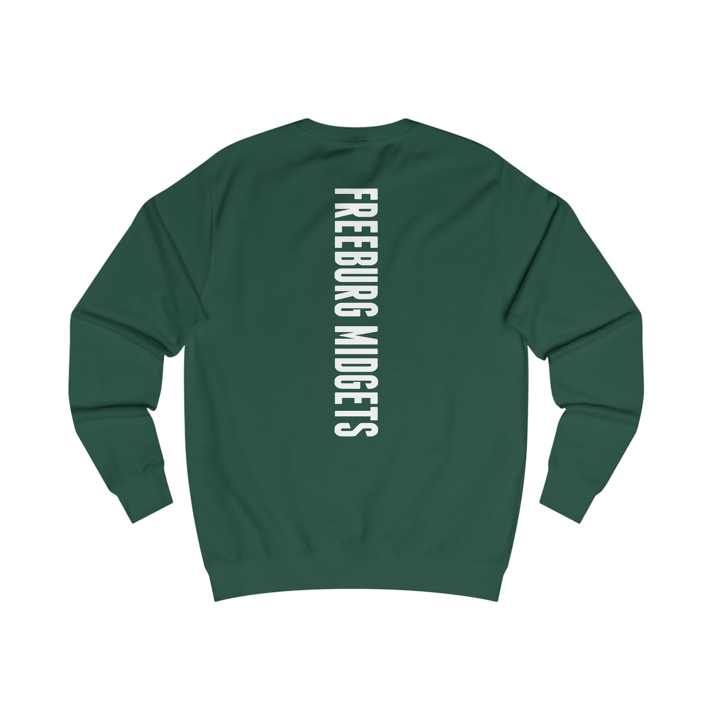 Front and Back Design - Varsity F Vertical Freeburg Midgets Logo Unisex Heavy Blend™ Crewneck Sweatshirt