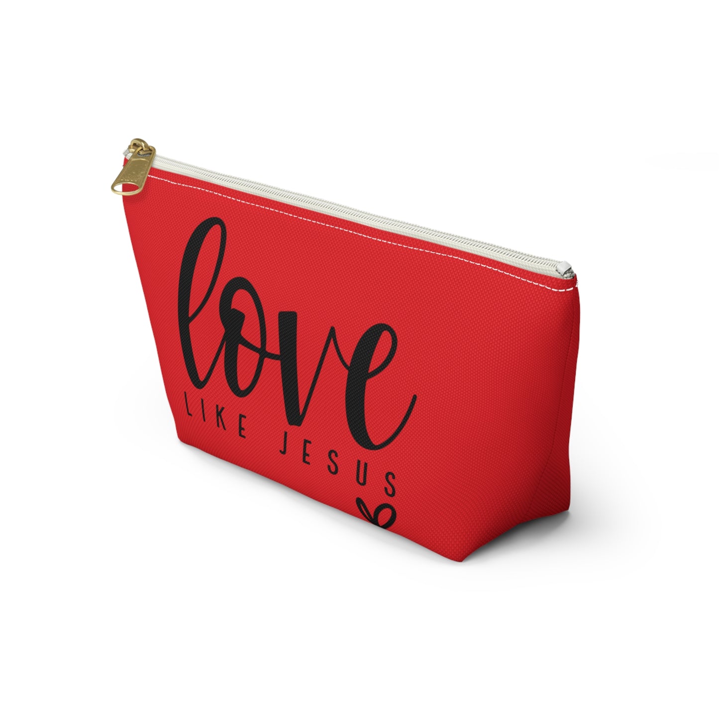 Love Like Jesus Accessory Pouch w T-bottom