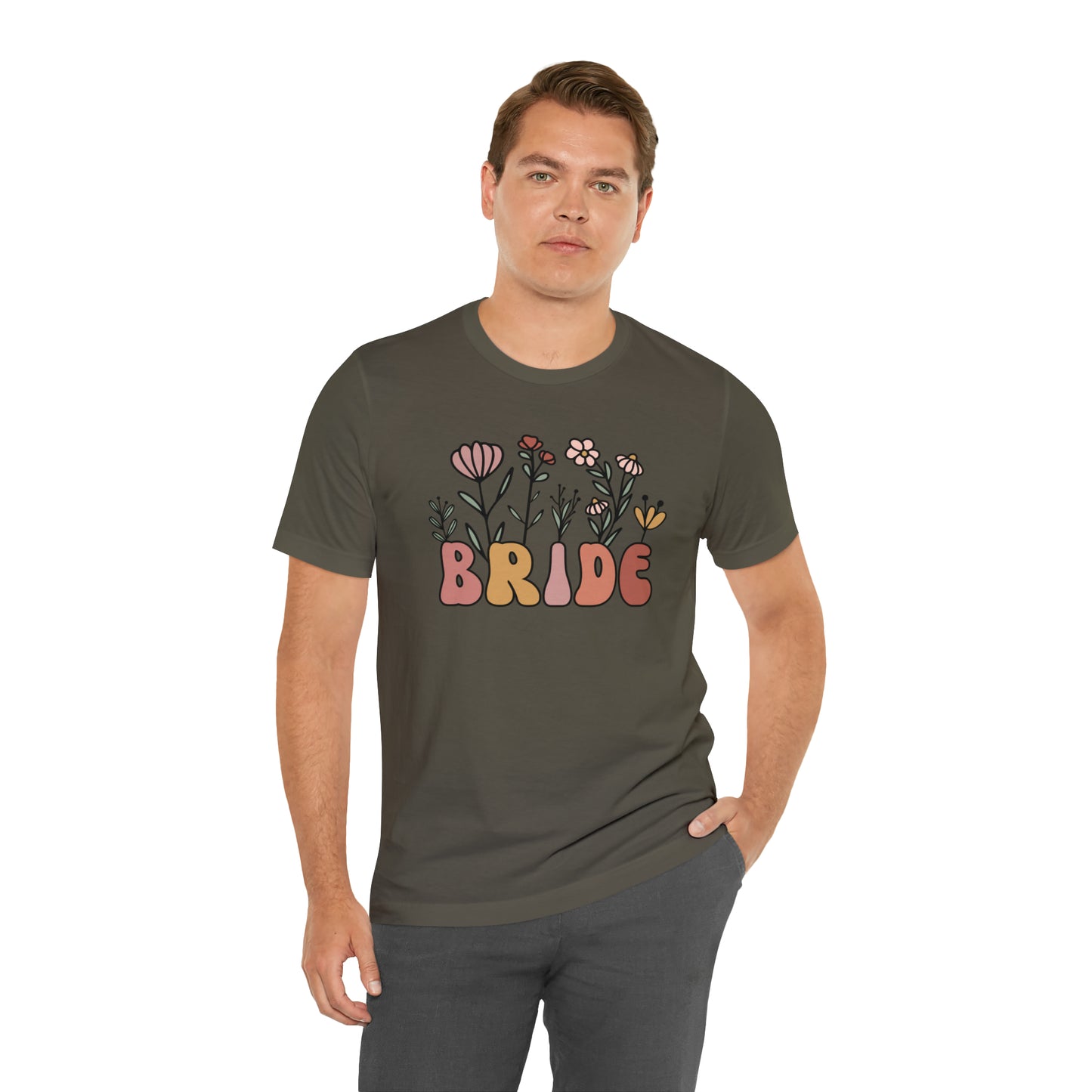 Boho Floral Bride T-Shirt