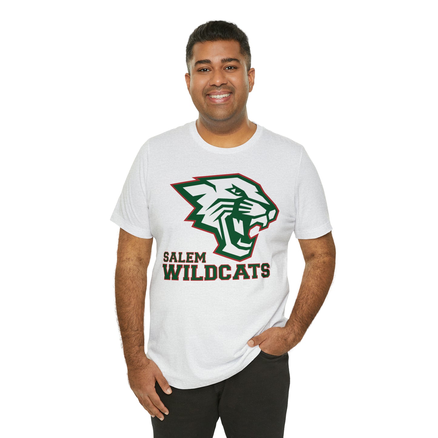 Salem Wildcats Jersey Short Sleeve Tee - Green Print