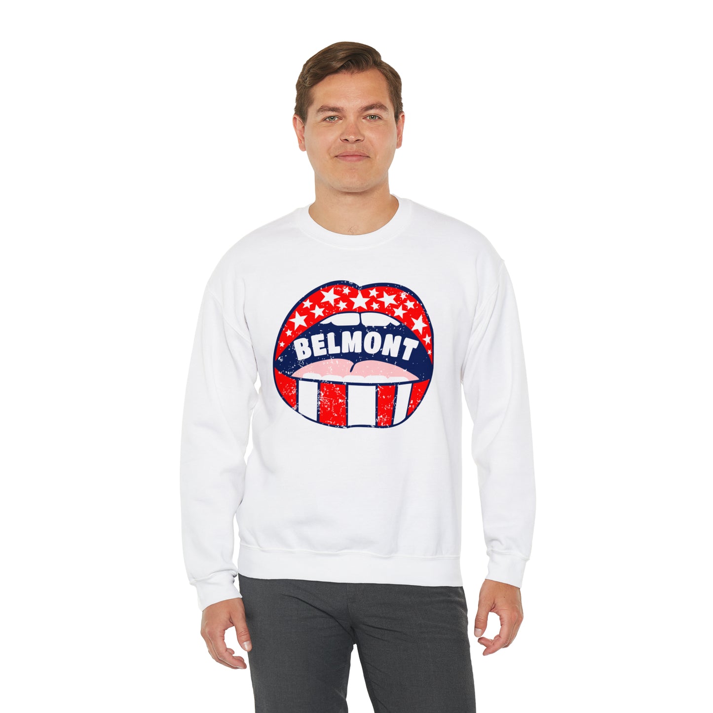 Belmont University Lips Crewneck Sweatshirt