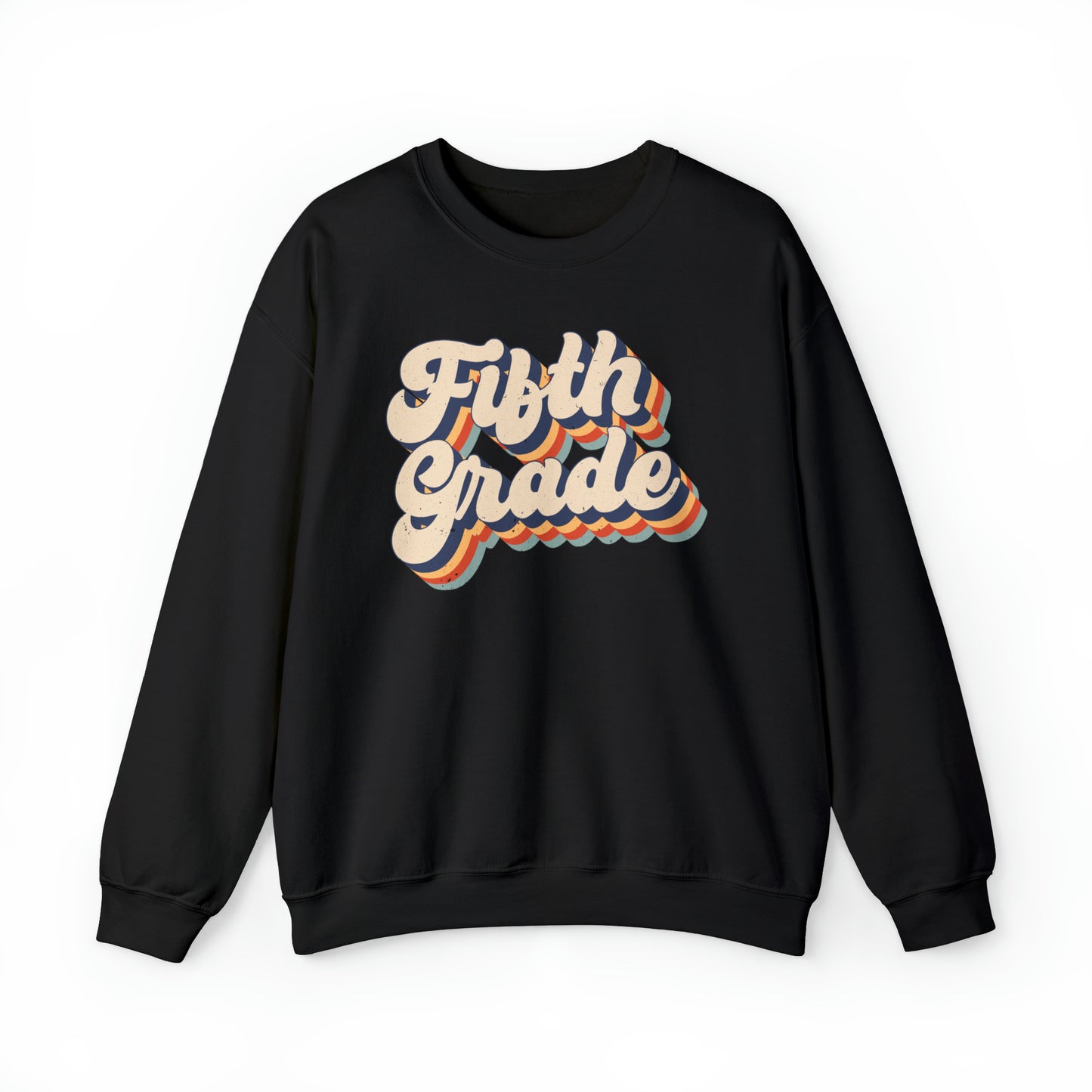 Retro Fifth Grade Unisex Heavy Blend™ Crewneck Sweatshirt