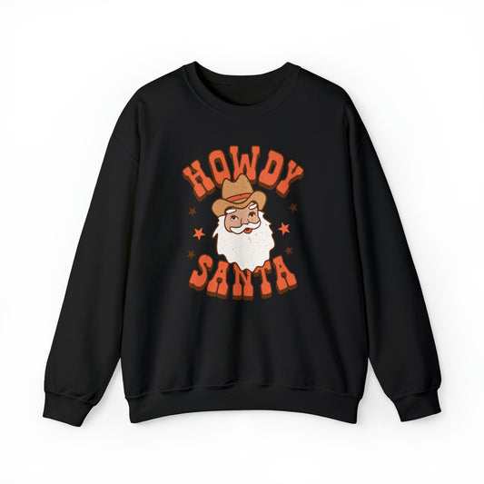 Howdy Santa Heavyweight Crewneck Sweatshirt