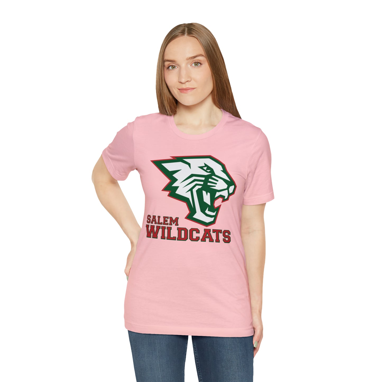 Salem Wildcats Jersey Short Sleeve Tee - Red Print