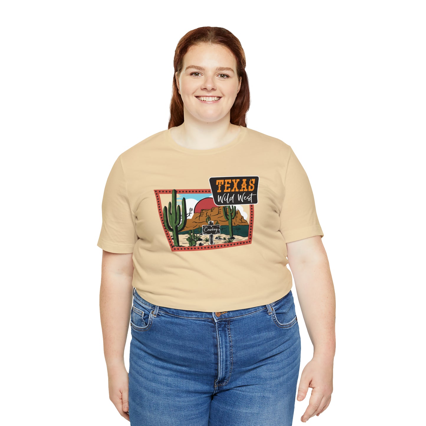 Texas Wild West Unisex Jersey Short Sleeve Tees