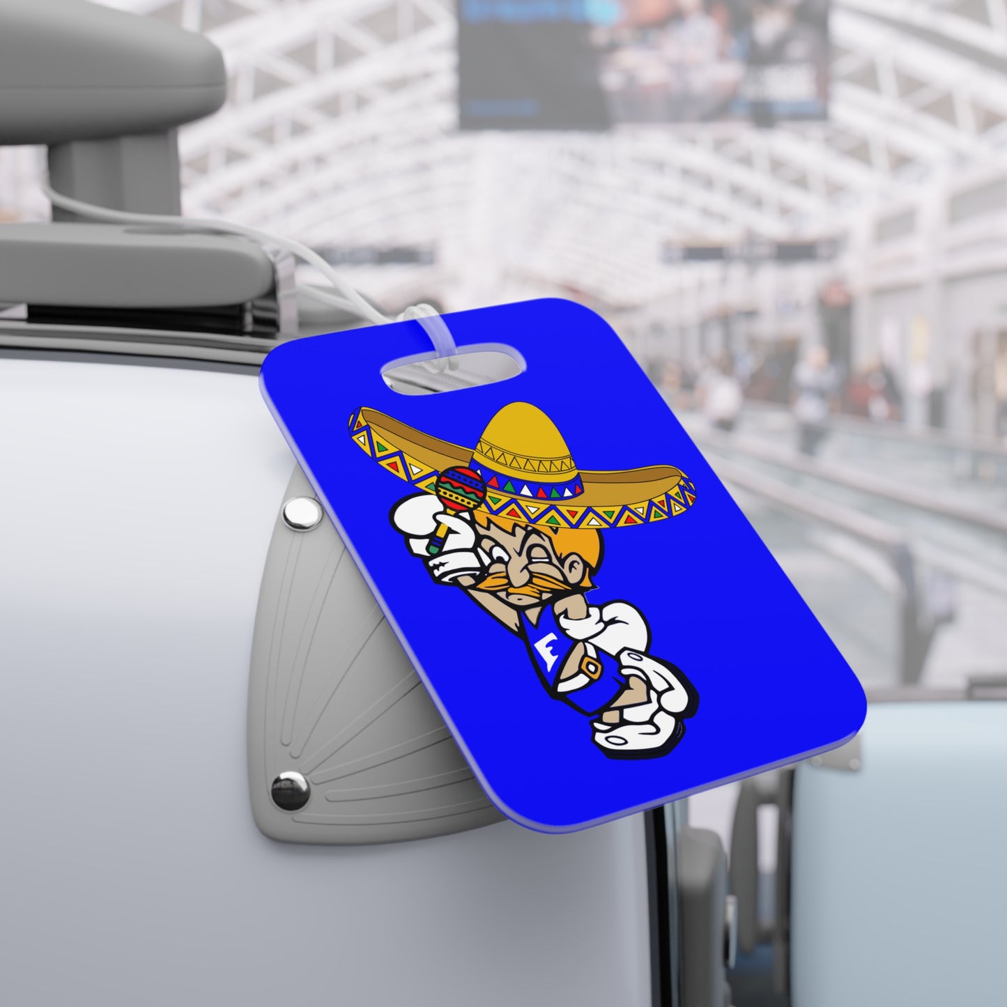 Sombrero Midget Luggage Tags - Blue