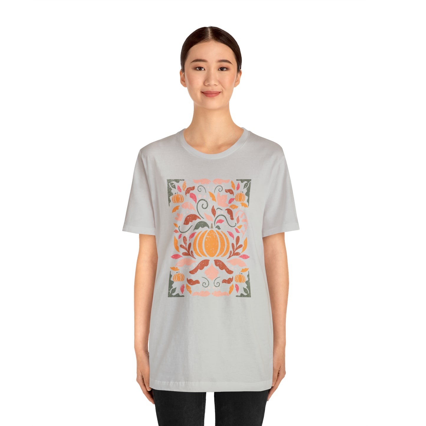 Distressed Boho Fall Floral Mural T-Shirt