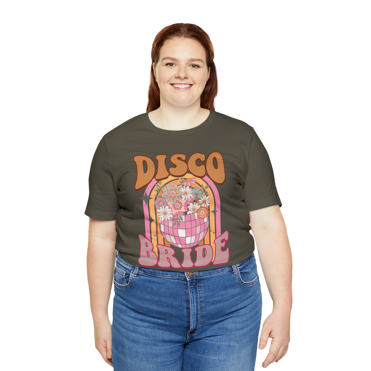 Retro Disco Bride Mirror Ball T-Shirt