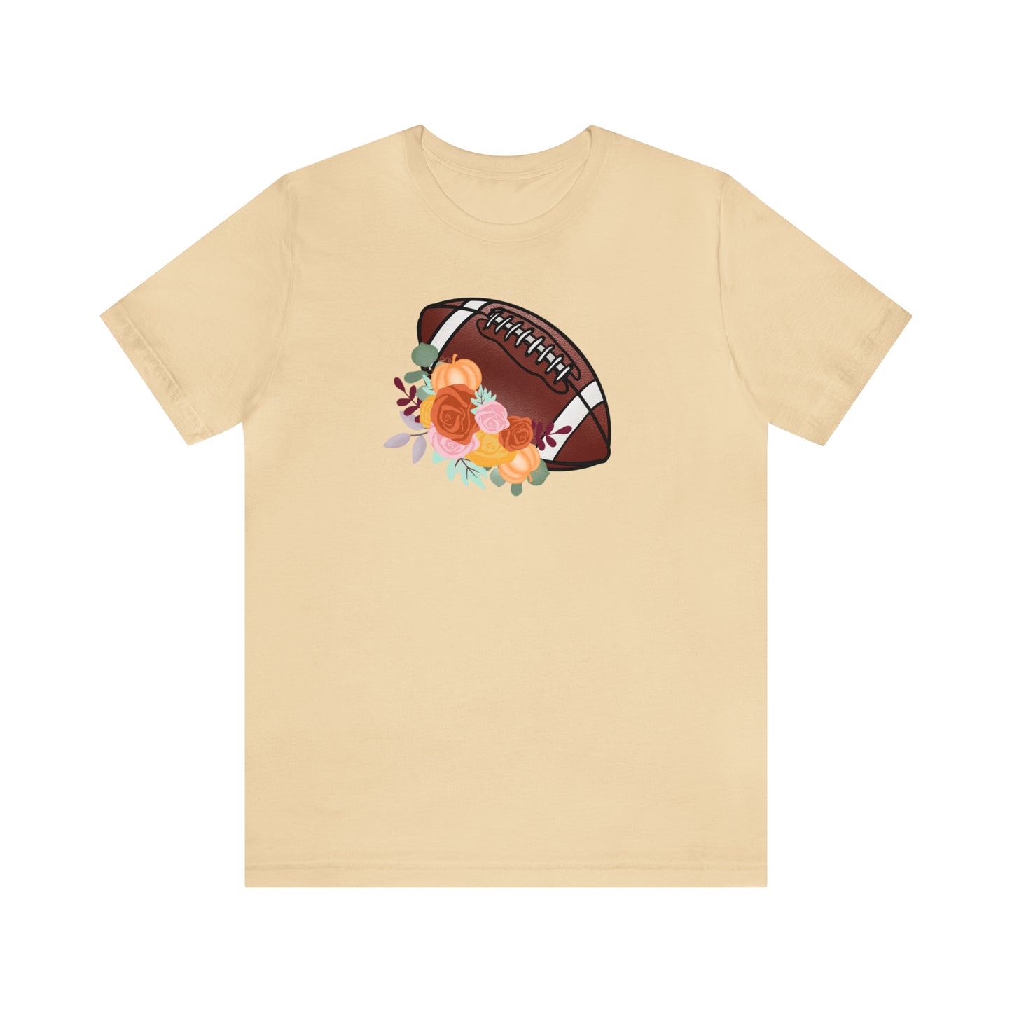 Fall Floral Football  T-Shirt