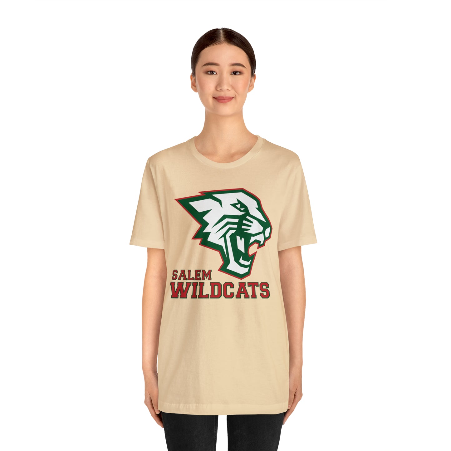 Salem Wildcats Jersey Short Sleeve Tee - Red Print