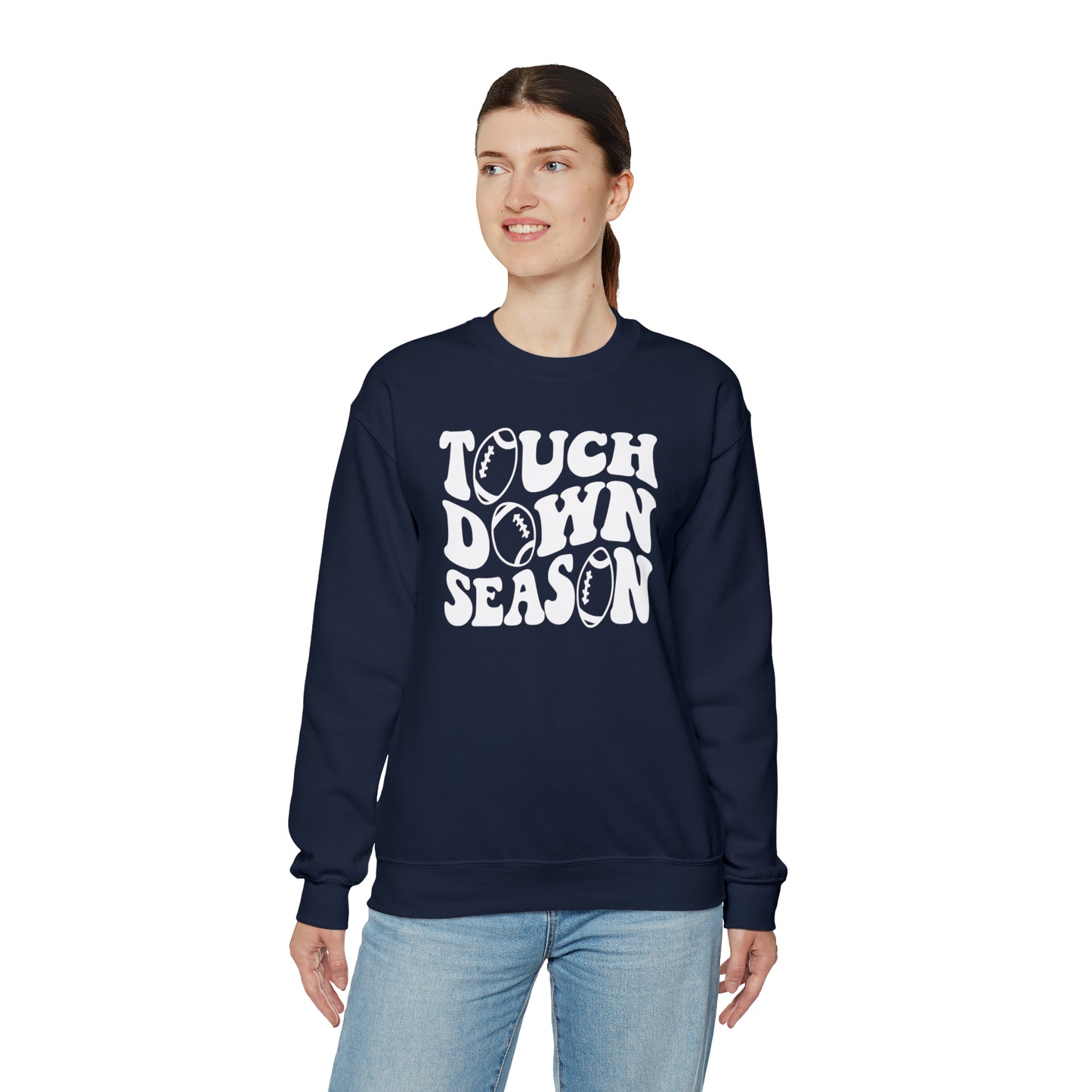 Touch Down Season Heavy Blend™ Crewneck Sweatshirt