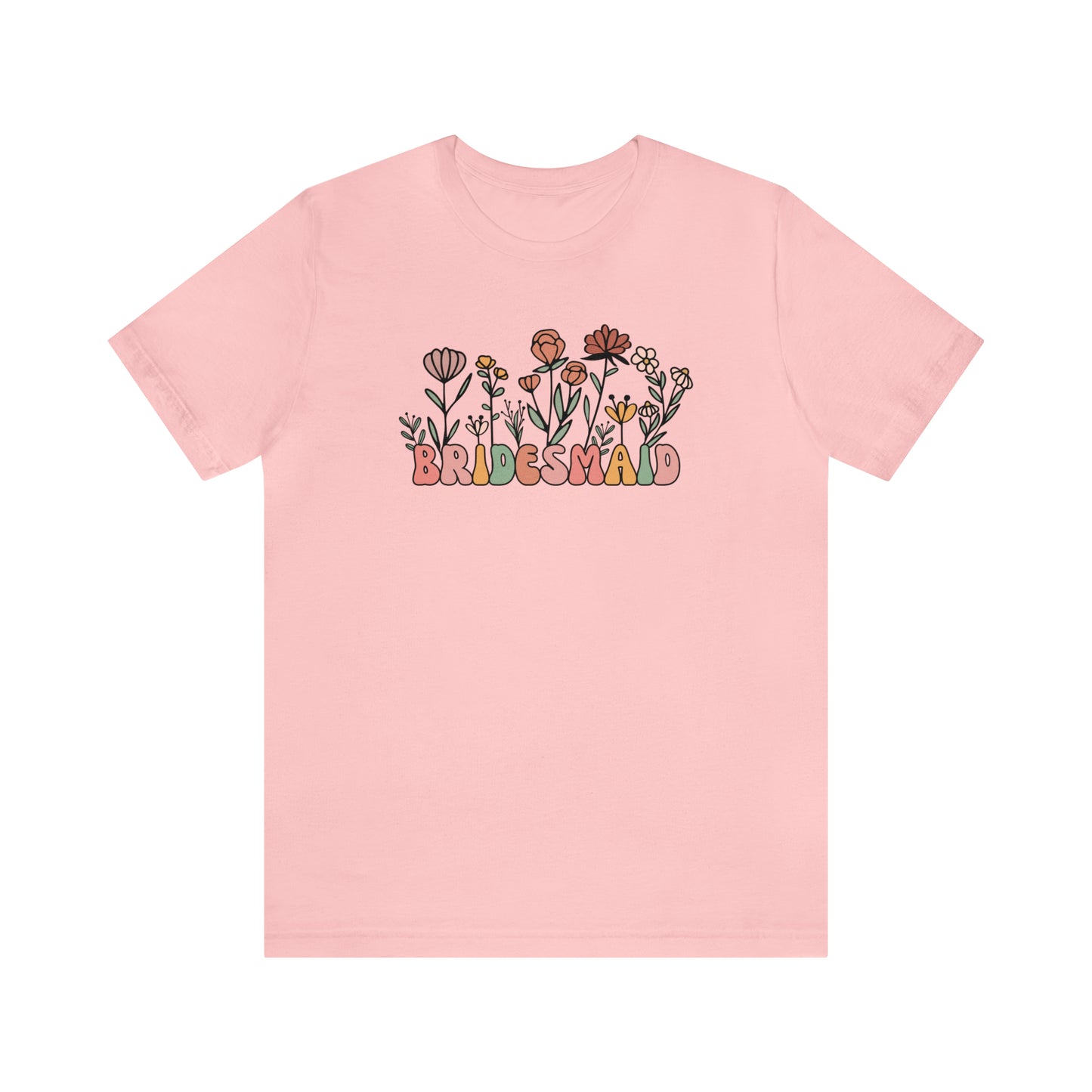 Boho Floral Bridesmaid T-Shirt