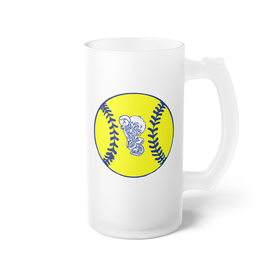 FCHS Freeburg Midgets Softball Frosted Glass Beer Mug