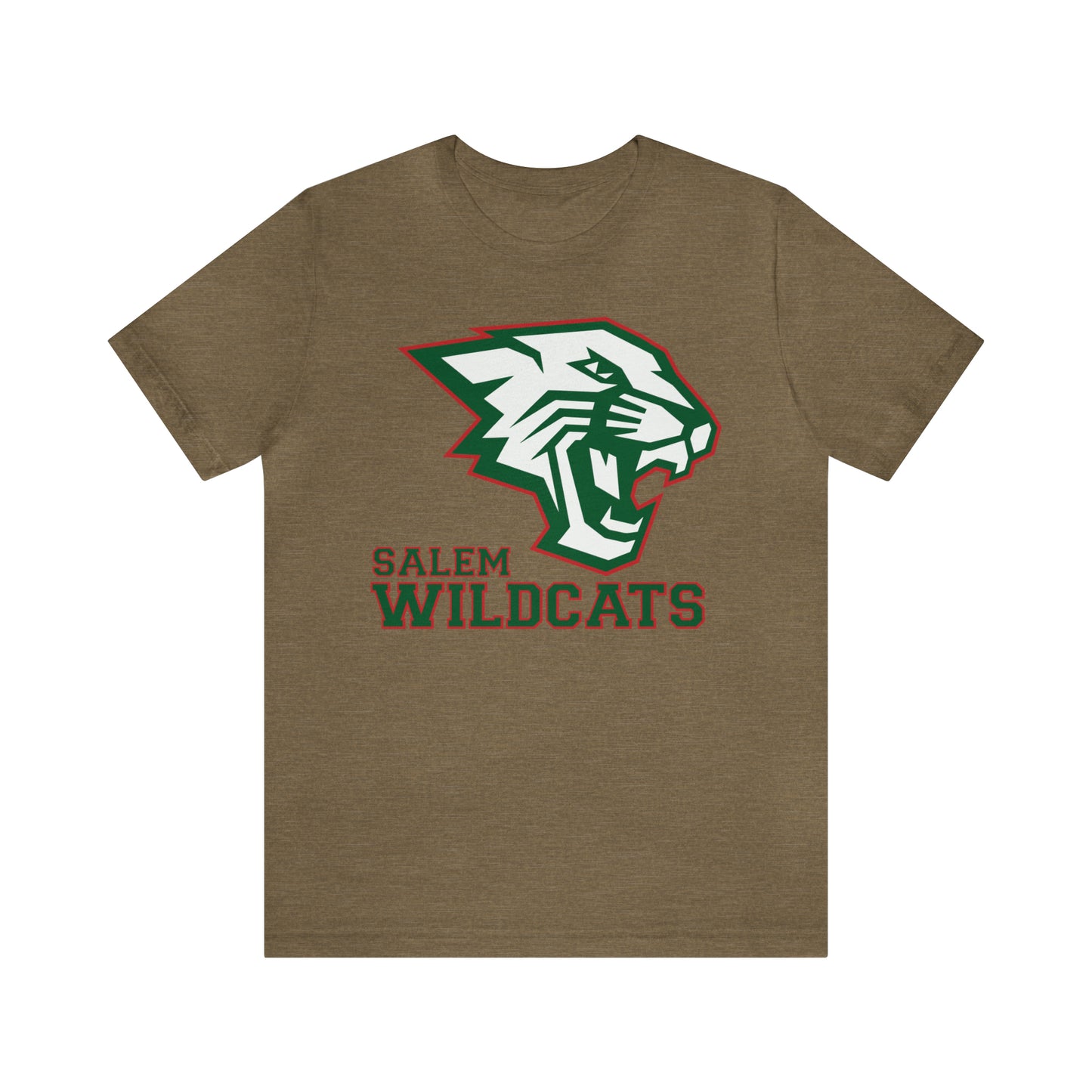 Salem Wildcats Jersey Short Sleeve Tee - Green Print