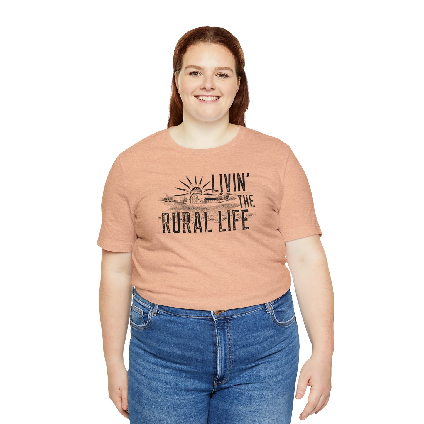 "Livin' the Rural Life" Unisex Jersey Short Sleeve Tee