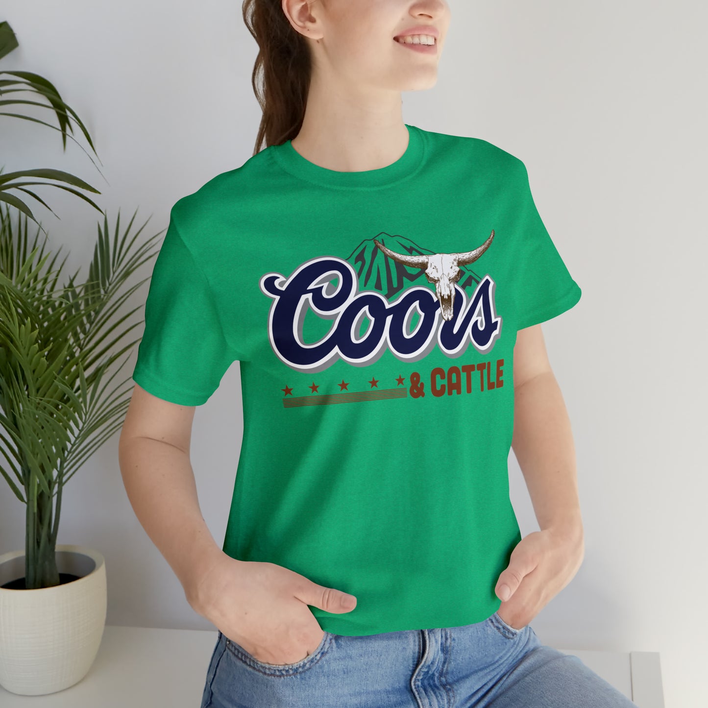 Beer and Cattle Unisex Jersey Short Sleeve Tee