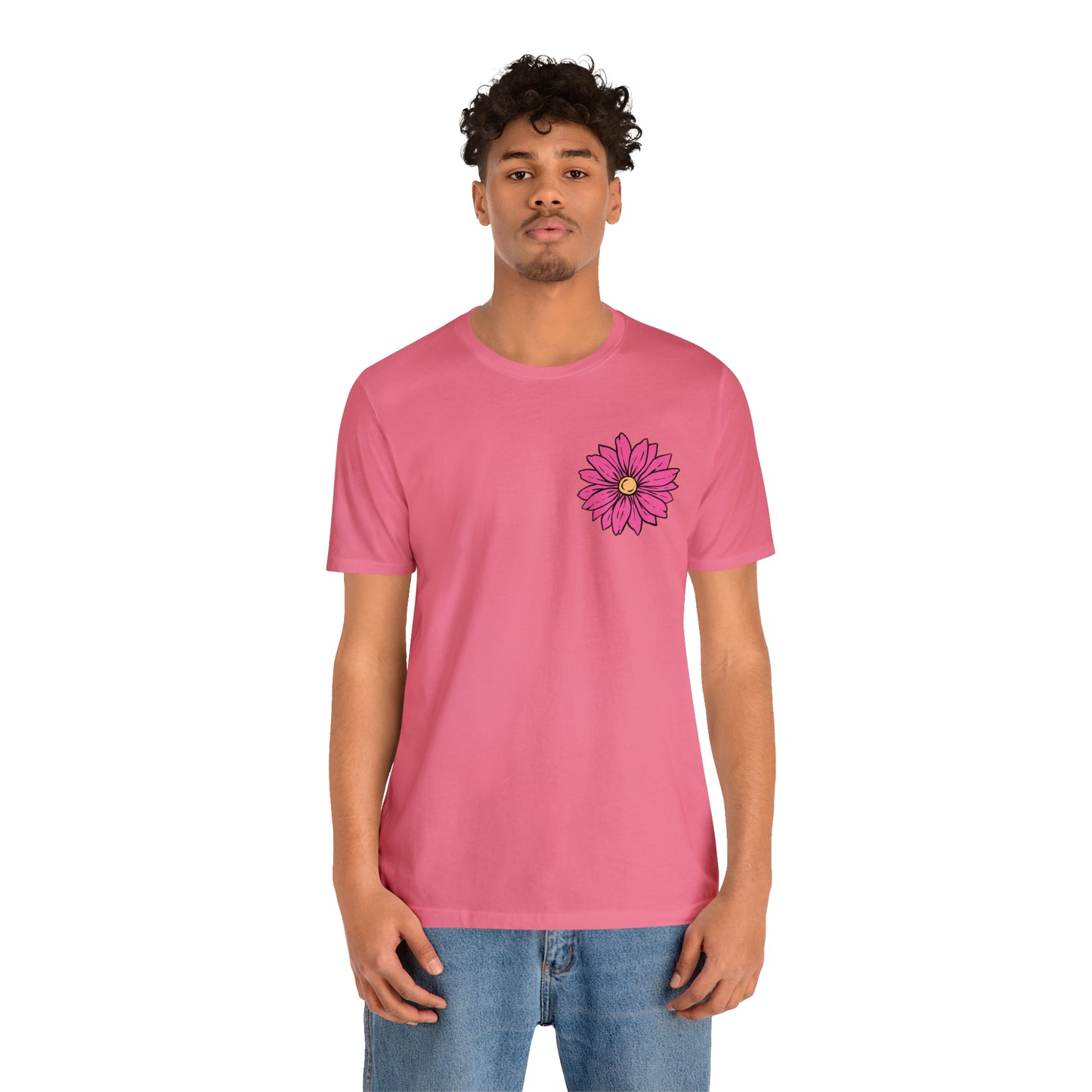 TWO SIDED Positive Energy T-Shirt (Flower on Front - Positive Energy on Back) Christian T-Shirt