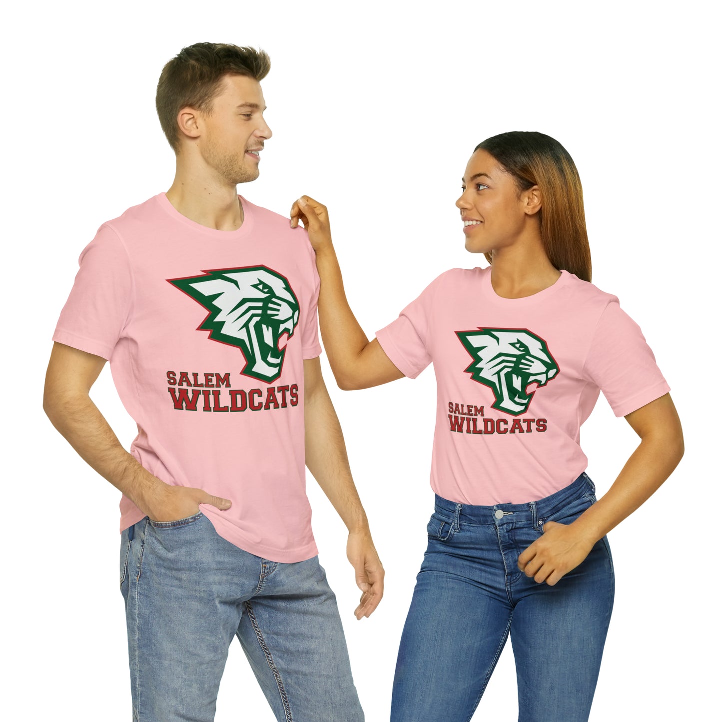 Salem Wildcats Jersey Short Sleeve Tee - Red Print