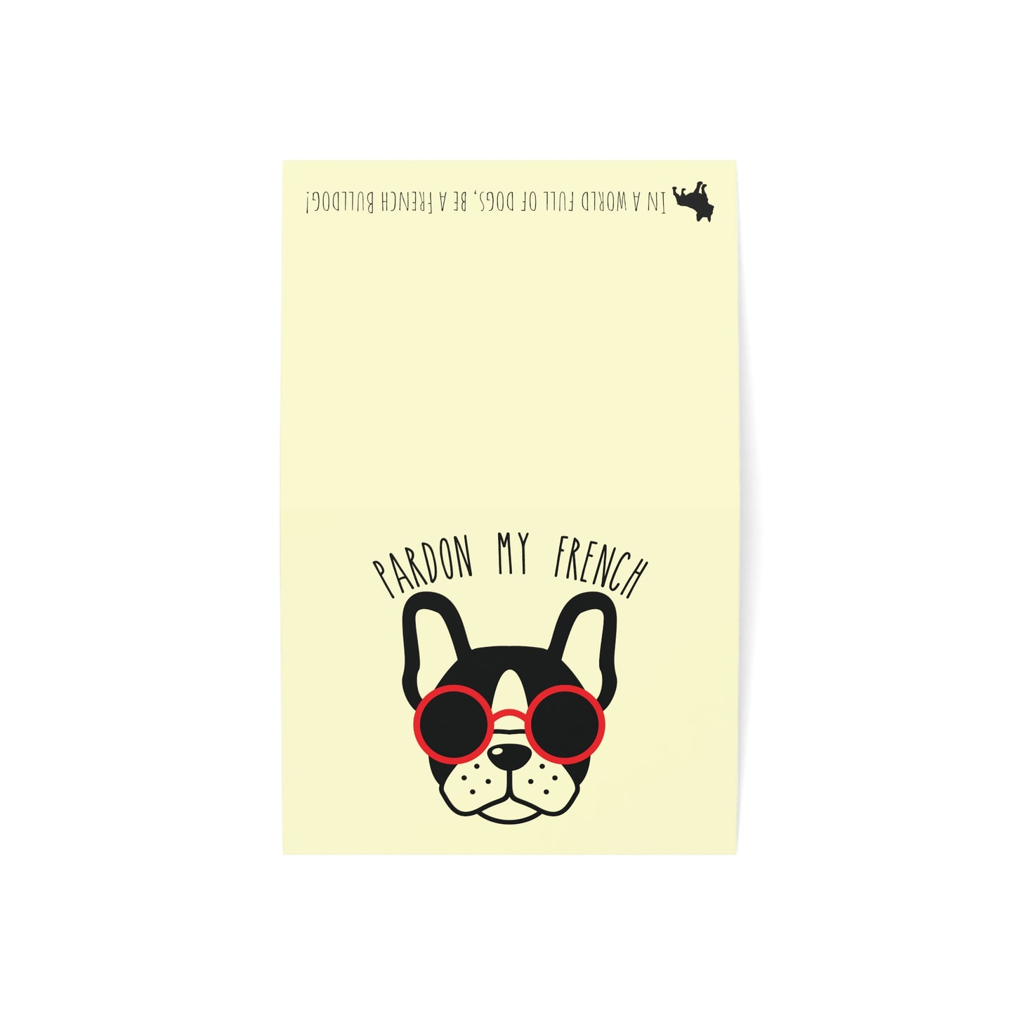 Pardon My Frenchie Dog Greeting Cards (1, 10, 30, and 50pcs)