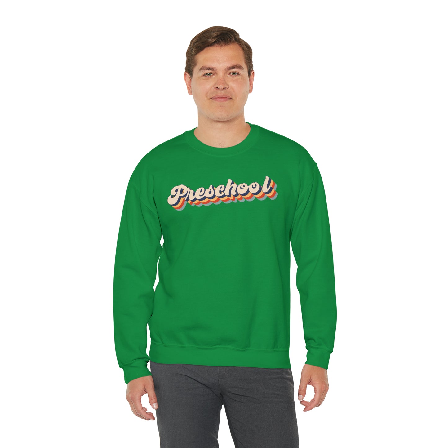 Retro Preschool Unisex Heavy Blend™ Crewneck Sweatshirt