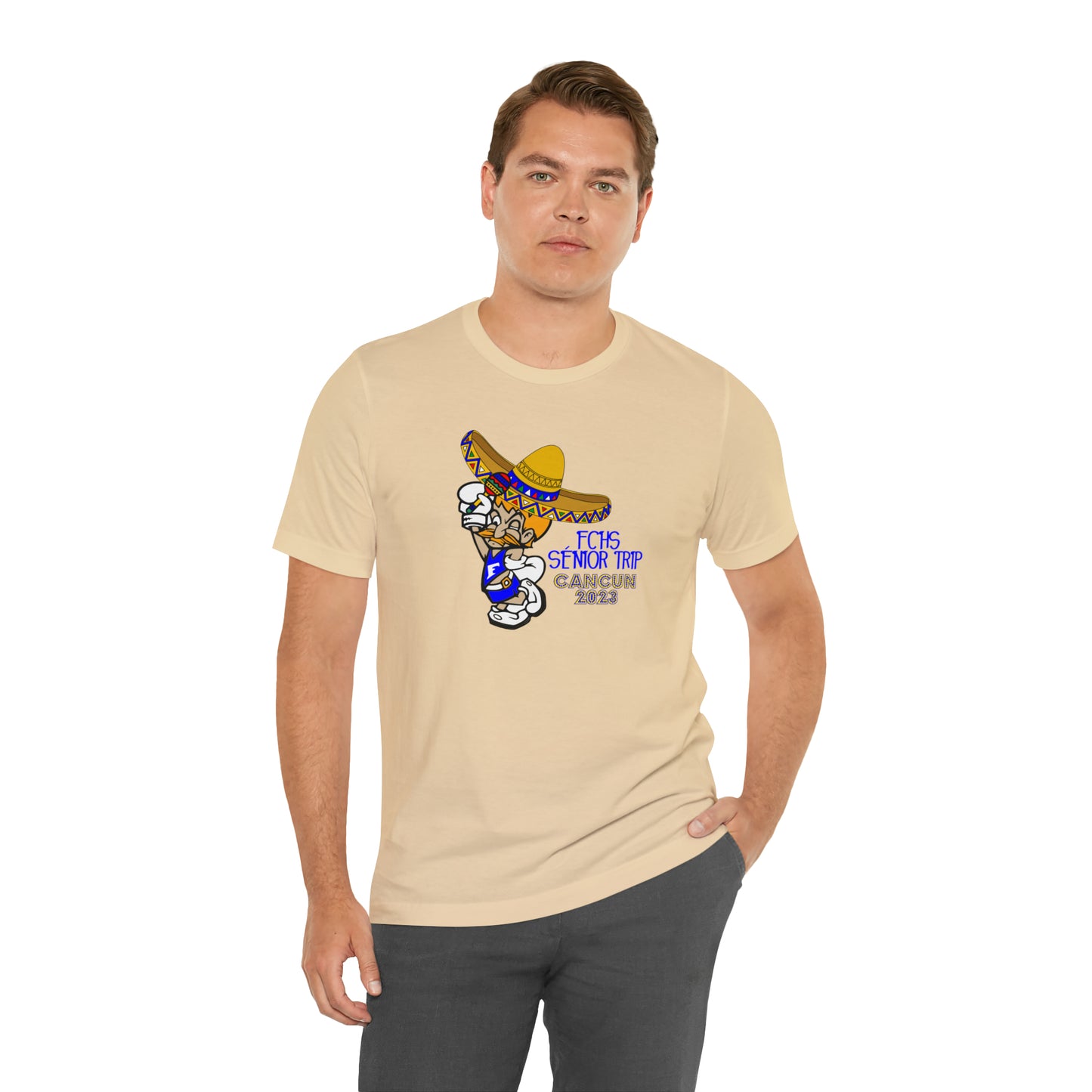 Sombrero Midget Senior Trip Cancun 2023 Unisex Jersey Short Sleeve Tee