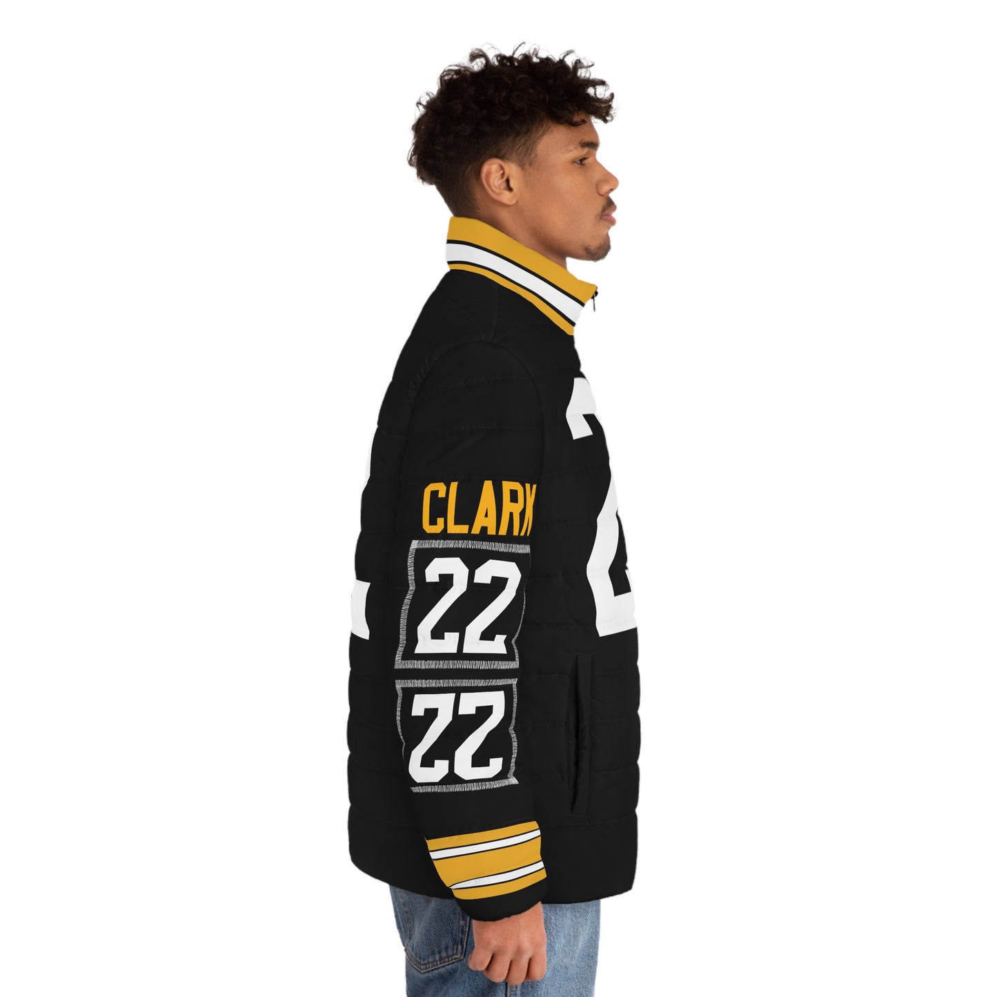 Custom Clark 22 Pittsburgh Any Name & Number Game Day Men's Puffer Coat/ Jacket