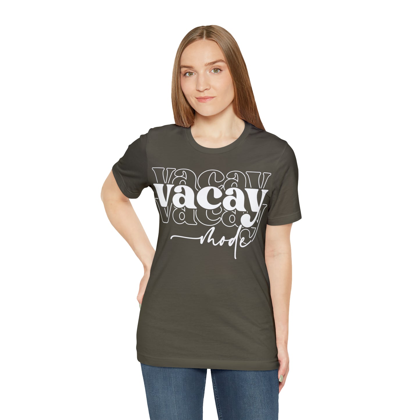 "Vacay Mode" Unisex Jersey Short Sleeve Tee