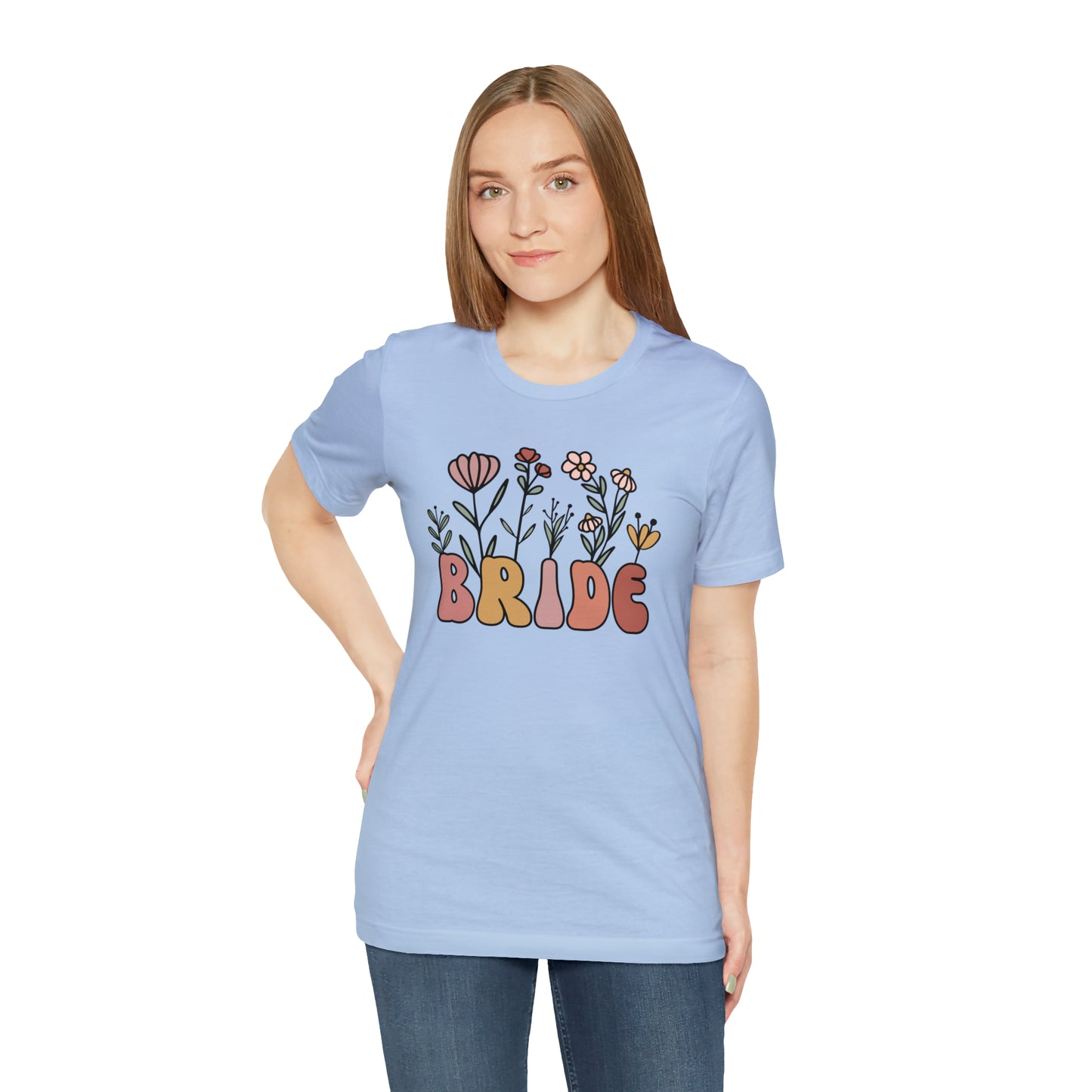 Boho Floral Bride T-Shirt