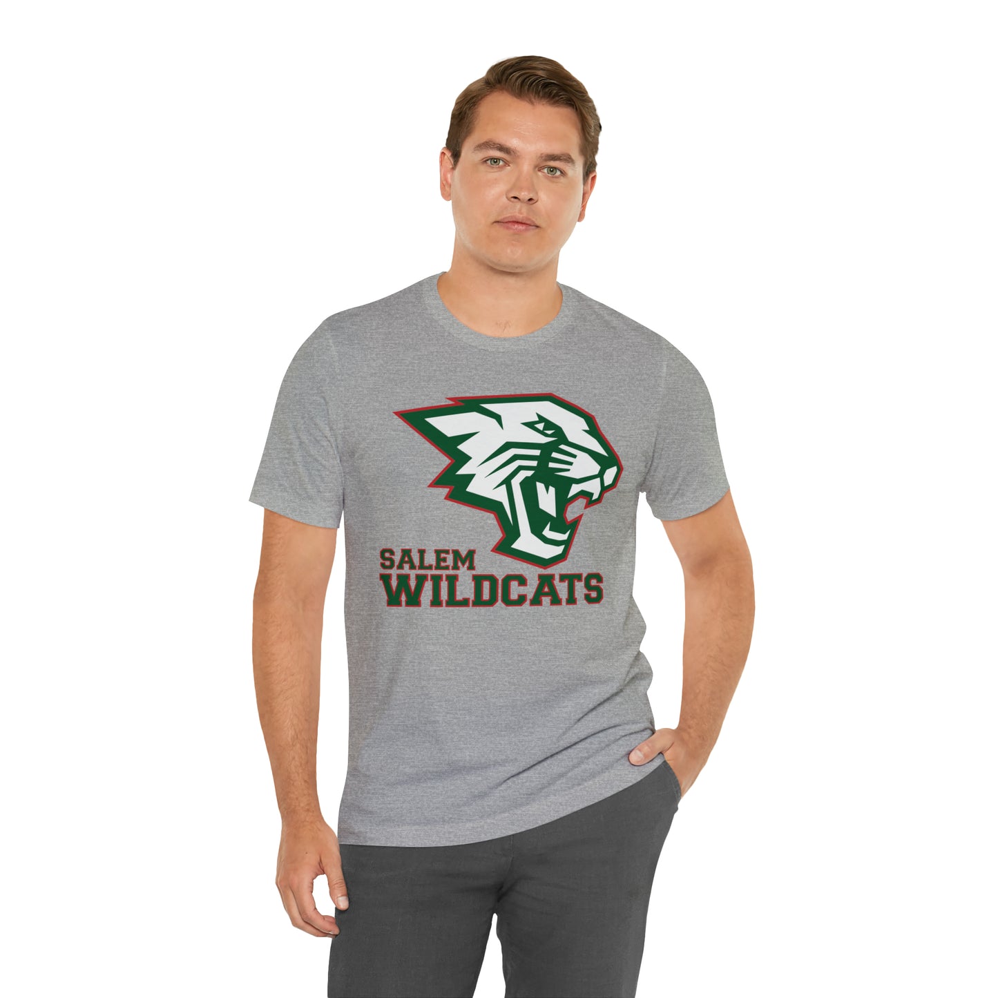 Salem Wildcats Jersey Short Sleeve Tee - Green Print